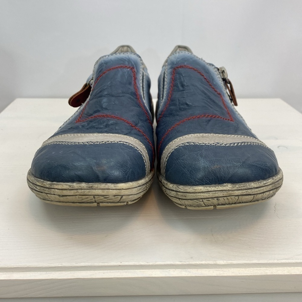 EUC Remonte Leather Blue Shoe Low Rise - Picture 6 of 11
